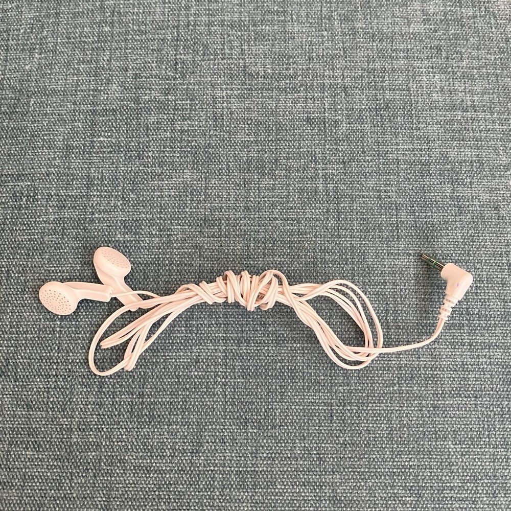 White Earbud Headphones